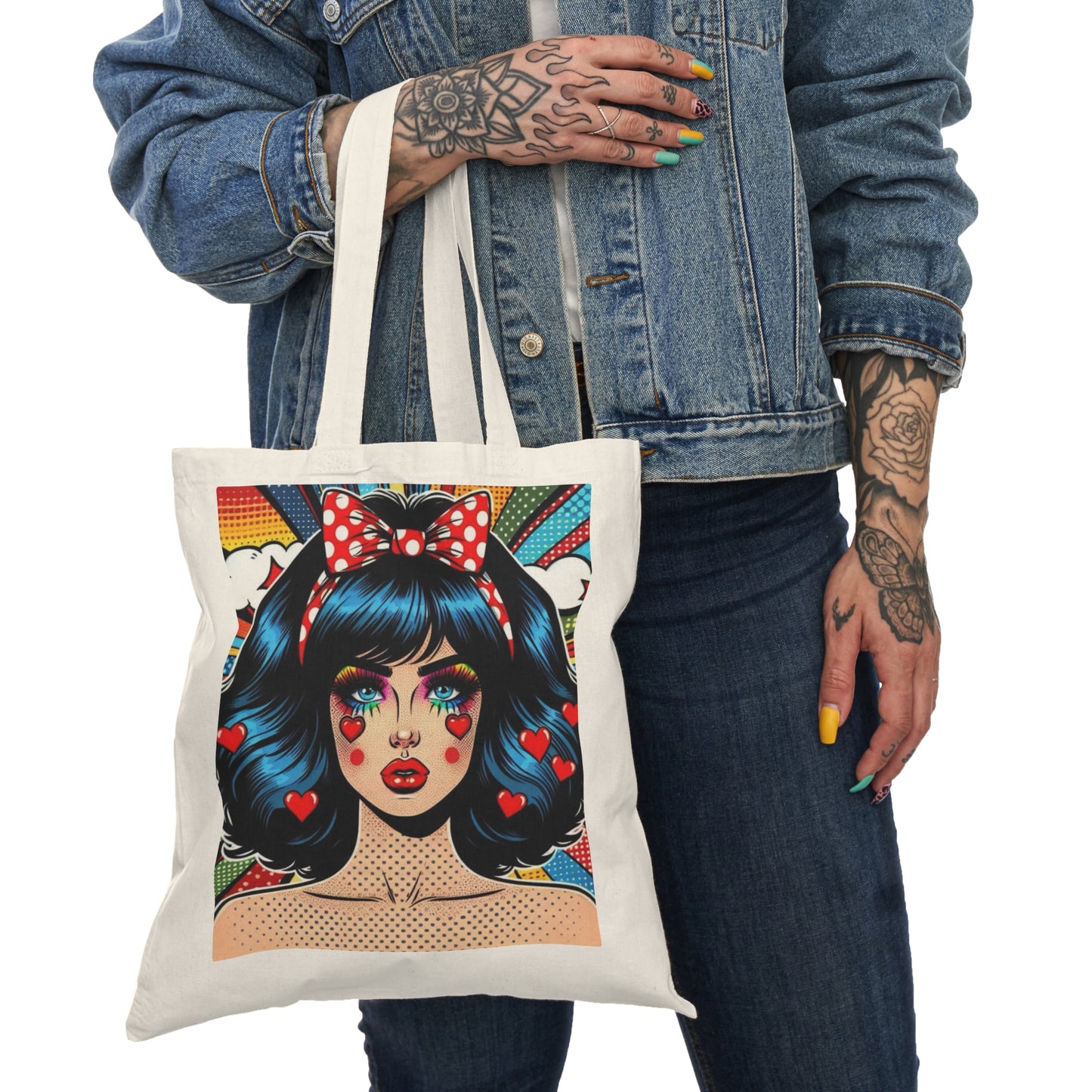 Colección Cherry Soda | Bolso Tote Natural | Estilo 4 