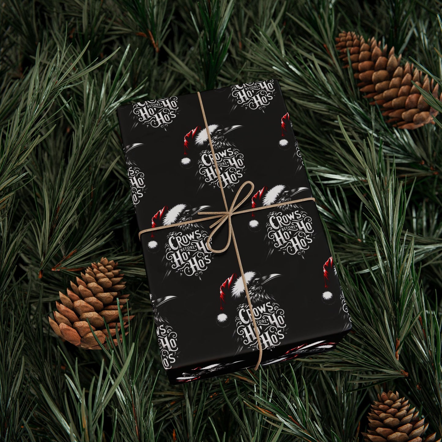 Hoe Hoe Hoe Ravens Christmas Gift Wrapping Paper