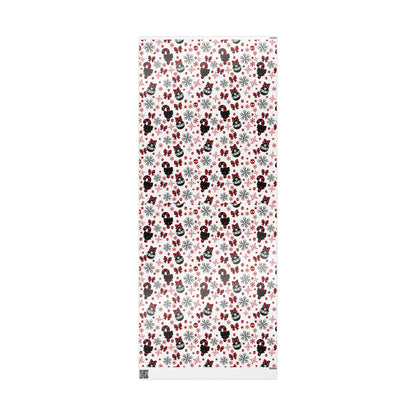 Walking With A Winter Skeleton Holiday Wrapping Paper - Pack of 10