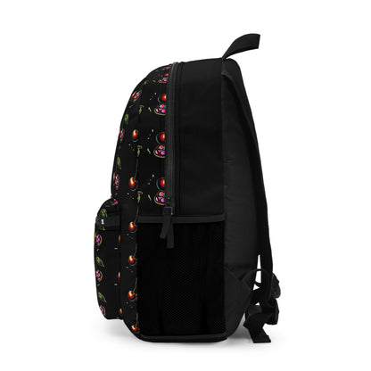 Cherry skull backpack - alternative fashion accessory featuring playful punk design and practical storage