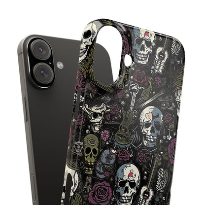 Funda para teléfono morada Rock N Rose