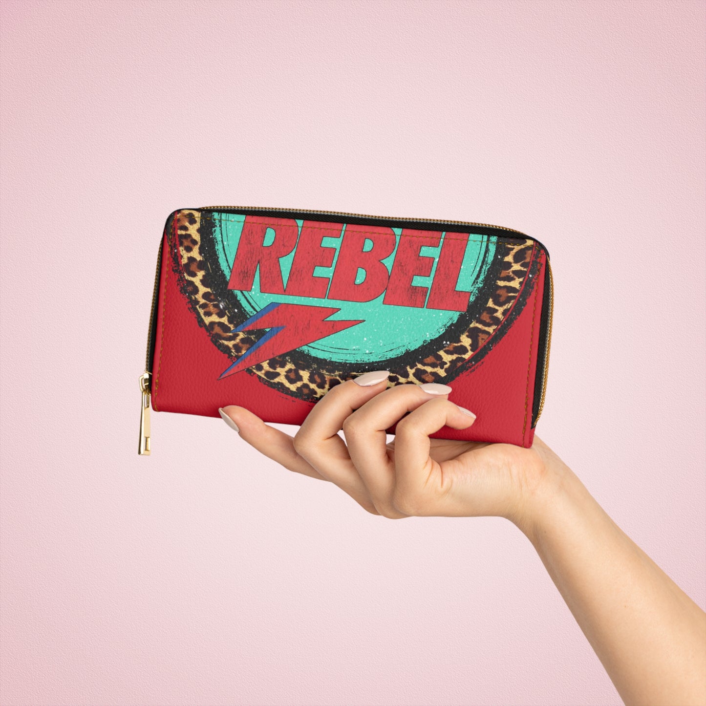 Rebel Rebel Punk Rock Zipper Wallet