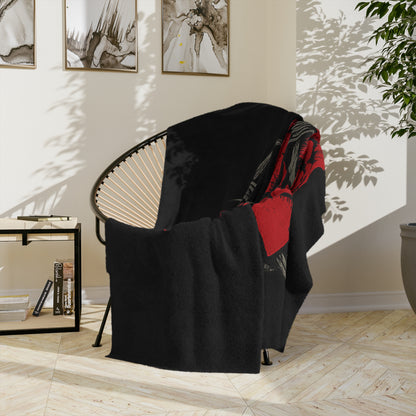 Manta de terciopelo Rebel Rose