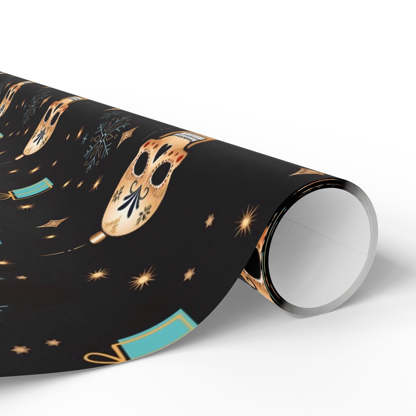 Sugar Cube Skull Christmas Wrapping Paper