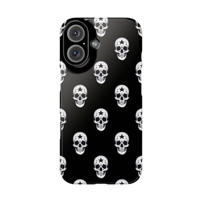 Funda para teléfono con calaveras rebeldes