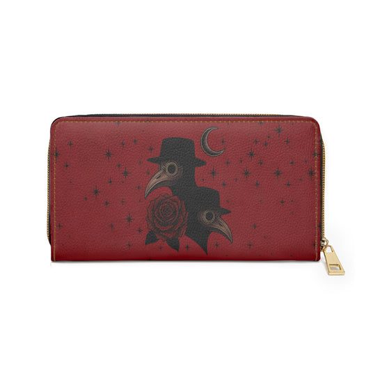 The Plague Doctor Wallet - In Red