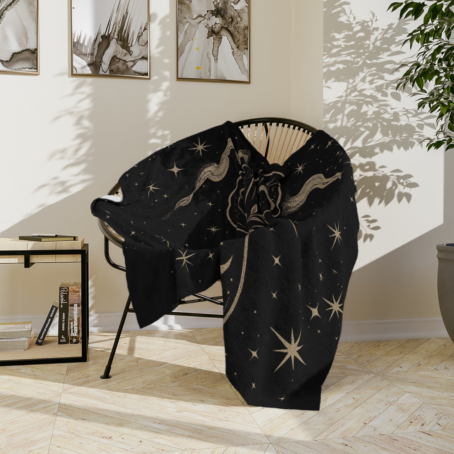 Ghost Moth Dreams Velveteen Blanket