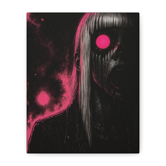 Neon Fright Glow Matte Canvas Wall Art