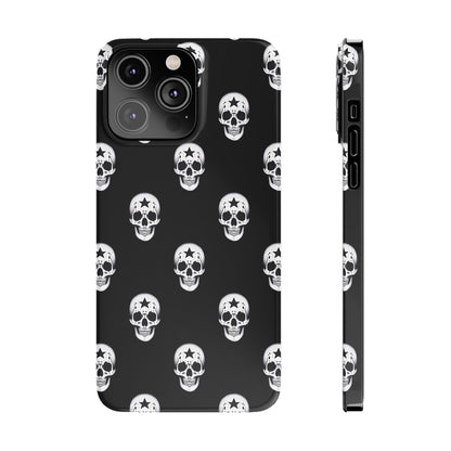 Funda para teléfono con calaveras rebeldes