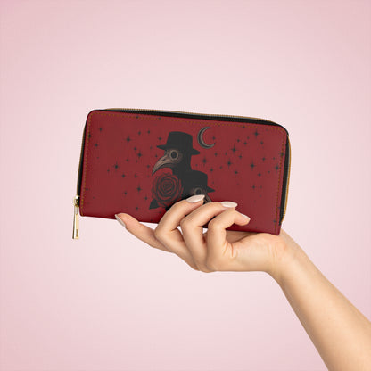 The Plague Doctor Wallet - In Red