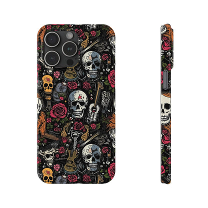 Funda para teléfono Pink Rock N Rose