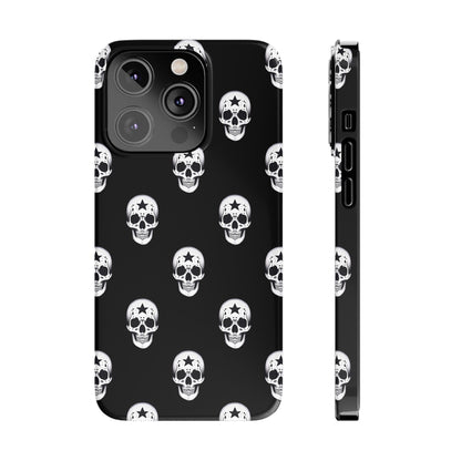 Funda para teléfono con calaveras rebeldes