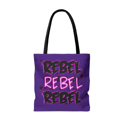 Alternative rebel tote bag - empowering fashion accessory featuring bold design and durable construction