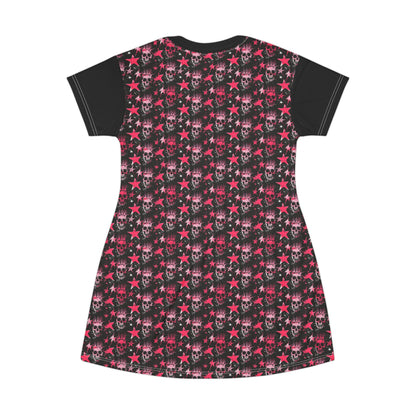 Pink Skulls & Stars Sleep Shirt