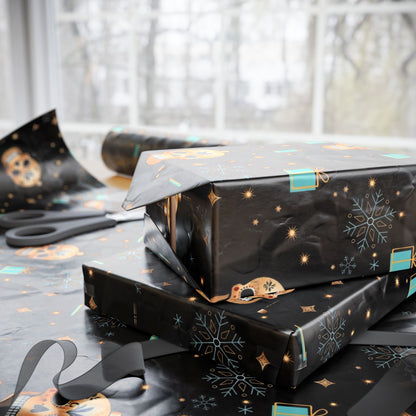 Sugar Cube Skull Christmas Wrapping Paper