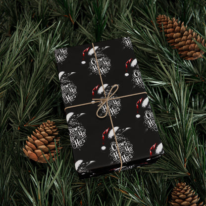 Hoe Hoe Hoe Ravens Christmas Gift Wrapping Paper