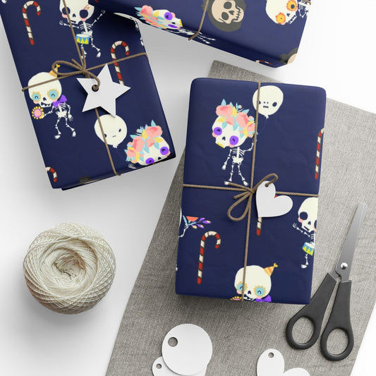 Skulls & Ghouls Christmas Wrapping Paper