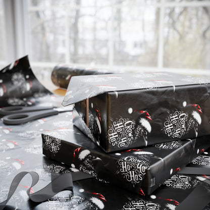 Hoe Hoe Hoe Ravens Christmas Gift Wrapping Paper