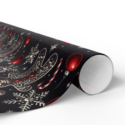 Gothic Holiday Christmas Gift Wrapping Paper