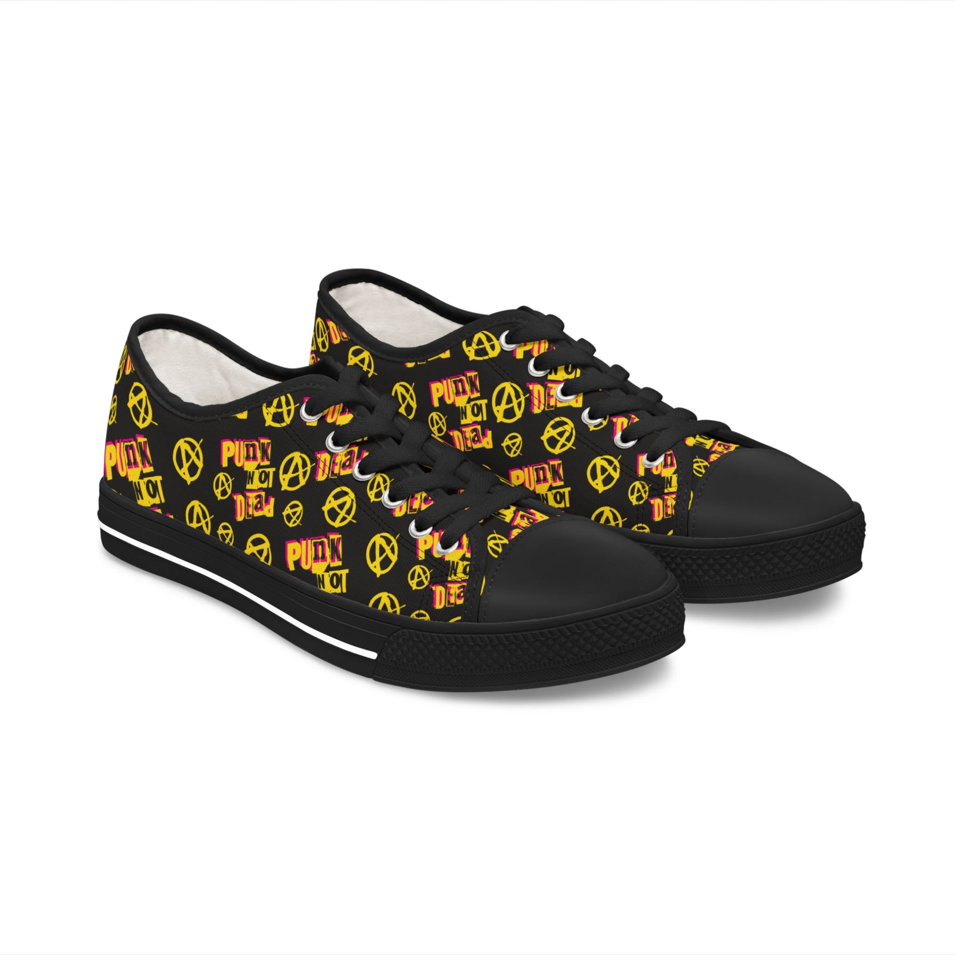 Affordable punk rock sneakers - alternative footwear featuring budget-friendly design and rebel style