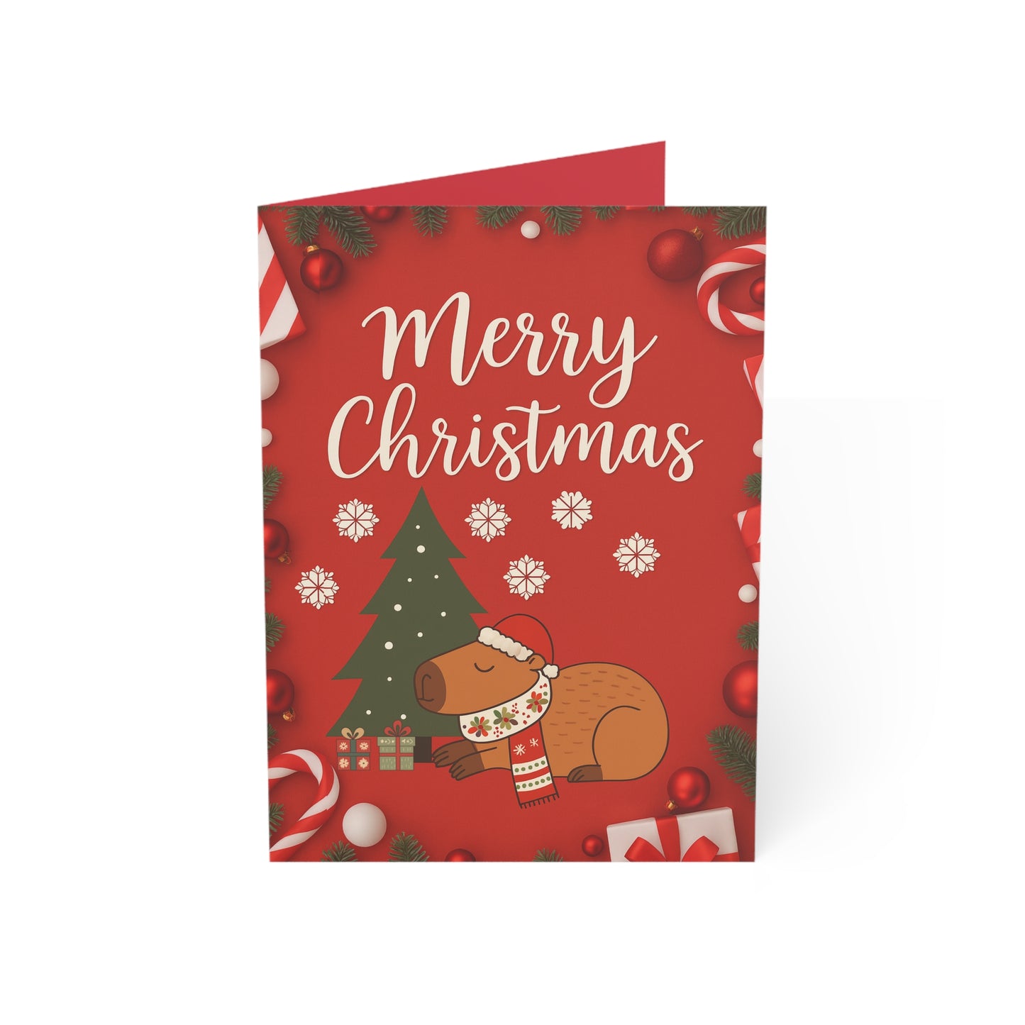 A Capybara Christmas Greeting Cards - 10 pack