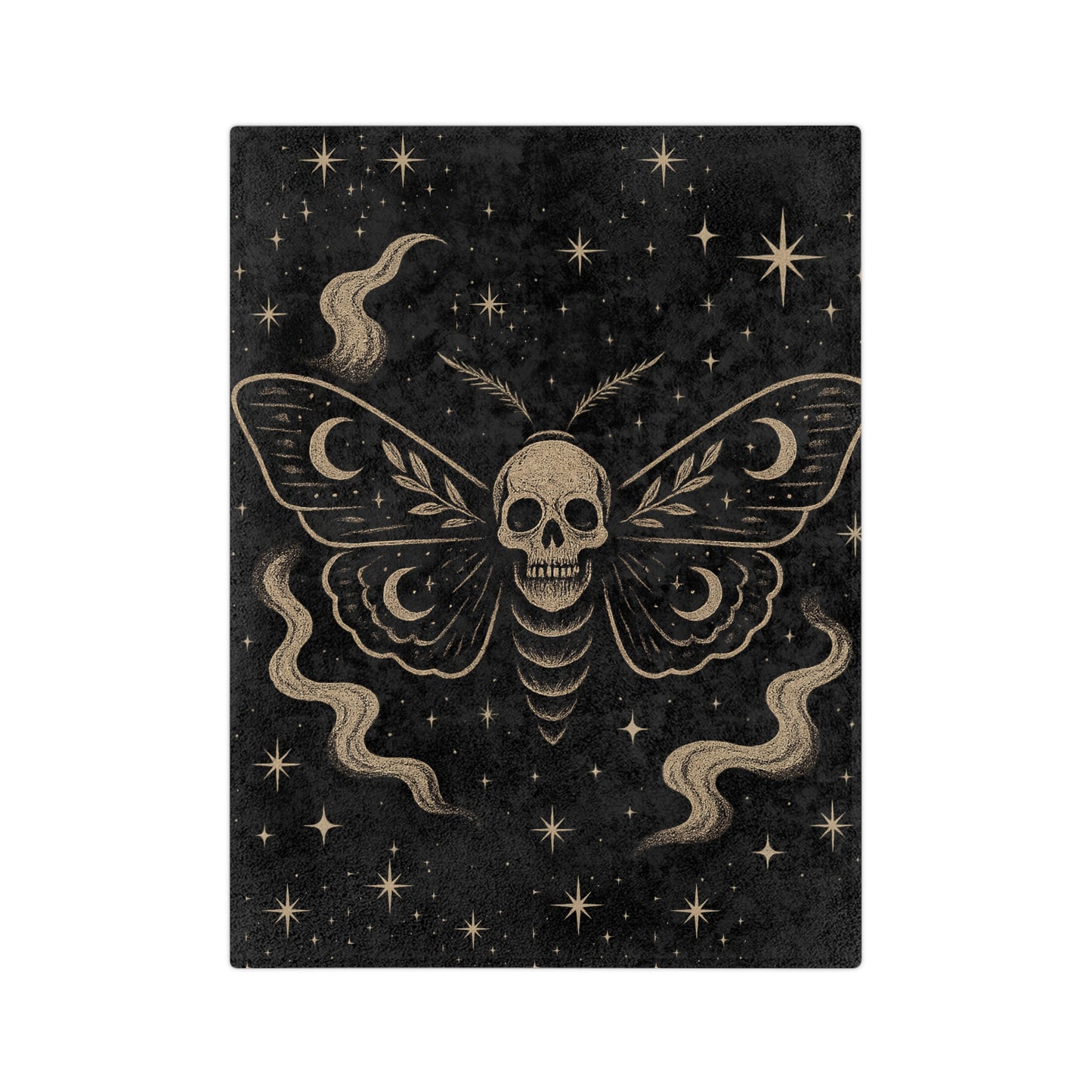 Ghost Moth Dreams Velveteen Blanket