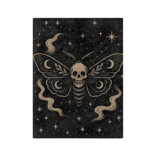 Ghost Moth Dreams Velveteen Blanket