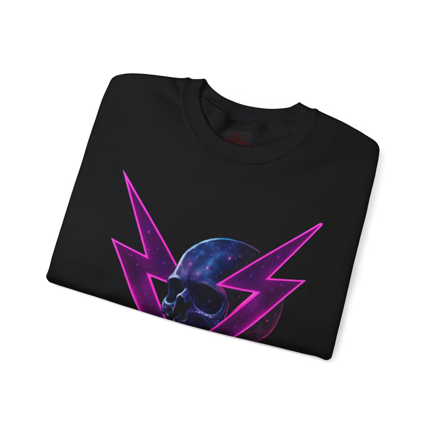 Skull Crewneck Sweatshirt with Badass Neon Design