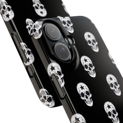 Funda para teléfono con calaveras rebeldes