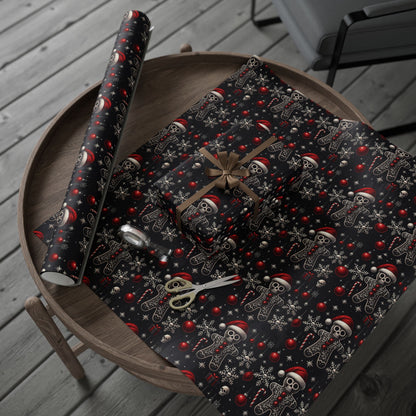 Gothic Holiday Christmas Gift Wrapping Paper