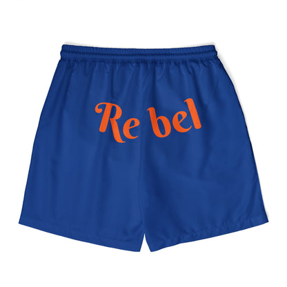 Ocean Rogue swim shorts in gothic blue motif
Alternative fashion swim trunks in ocean blue
Edgy punk rock swim shorts for rebels