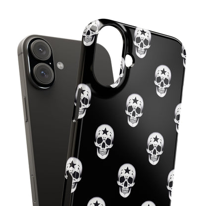 Funda para teléfono con calaveras rebeldes