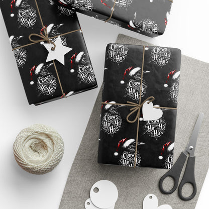 Hoe Hoe Hoe Ravens Christmas Gift Wrapping Paper