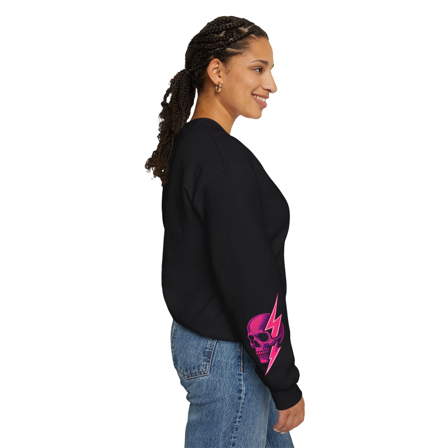Edgy Skull & Lightning Sweatshirt
