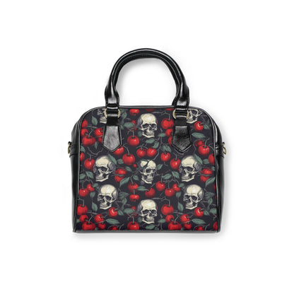 Crimson Skull gothic handbag with red skull motif

Alternative fashion skull handbag in crimson tones

Edgy gothic handbag with rebellious skull design

Red punk rock shoulder bag - alternative handbag featuring edgy design and practical style