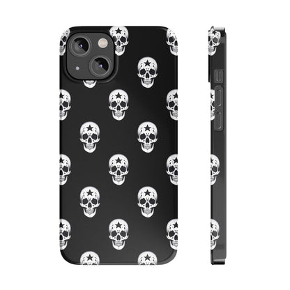 Funda para teléfono con calaveras rebeldes