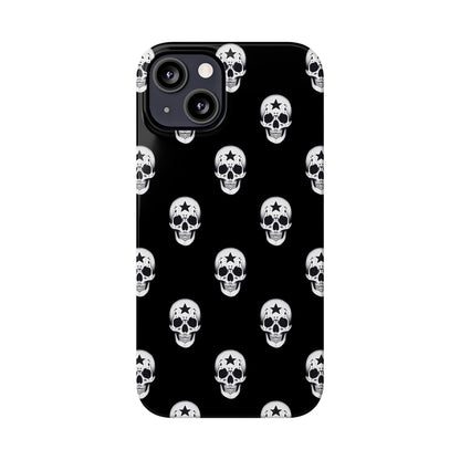 Funda para teléfono con calaveras rebeldes