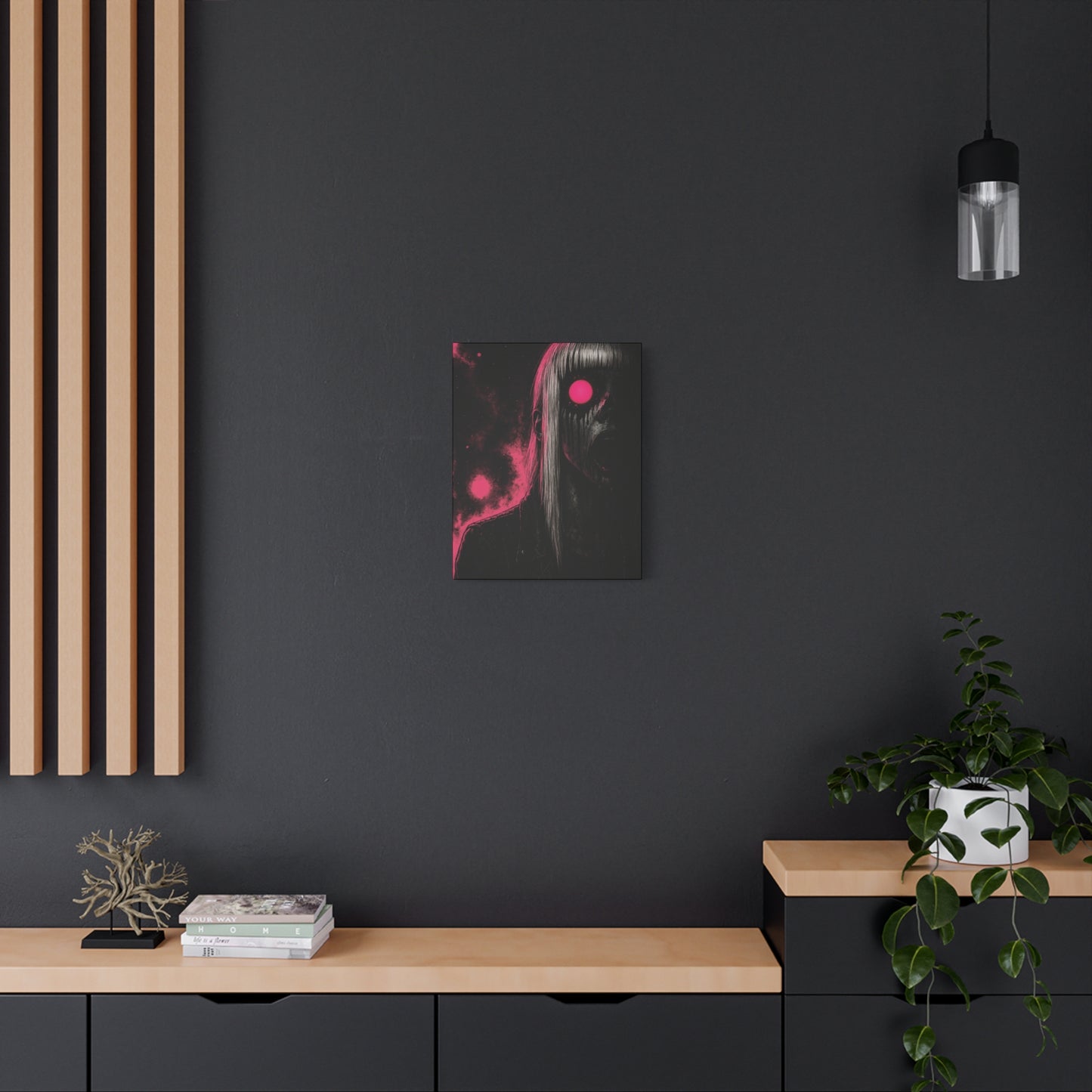 Neon Fright Glow Matte Canvas Wall Art