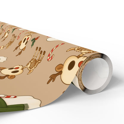 Reindeer Bones Christmas Wrapping Paper
