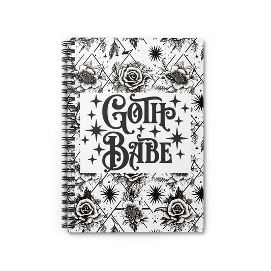 Goth Babe Spiral Journal Notebook