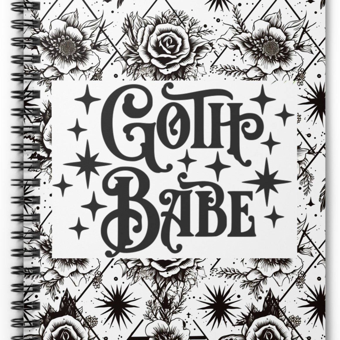 Goth Babe Spiral Journal Notebook