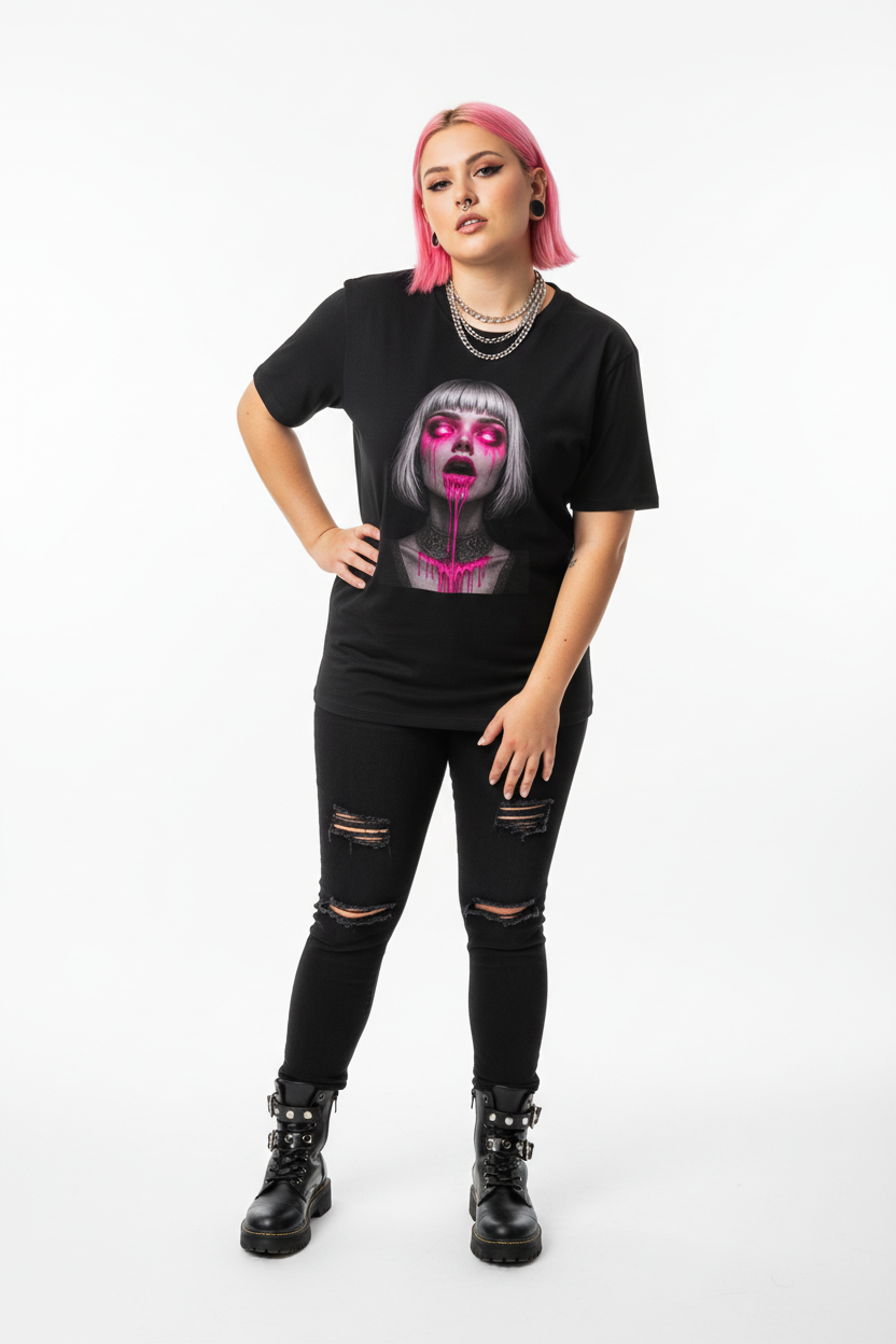 Neon Horror Graphic Tee