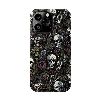 Funda para teléfono morada Rock N Rose