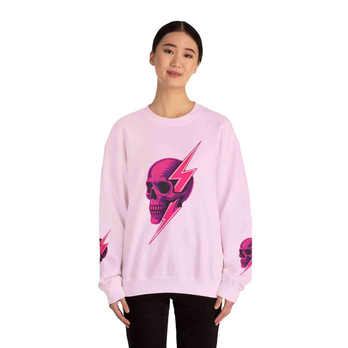 Edgy Skull & Lightning Sweatshirt