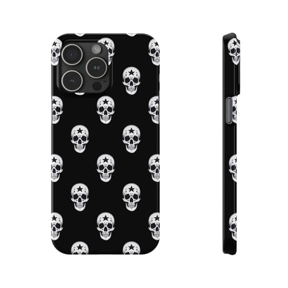 Funda para teléfono con calaveras rebeldes