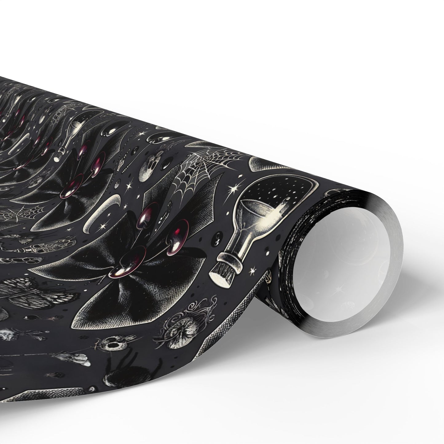 Bows, Bells and Remedy Gothic Holiday Wrapping Paper