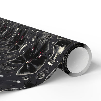 Bows, Bells and Remedy Gothic Holiday Wrapping Paper