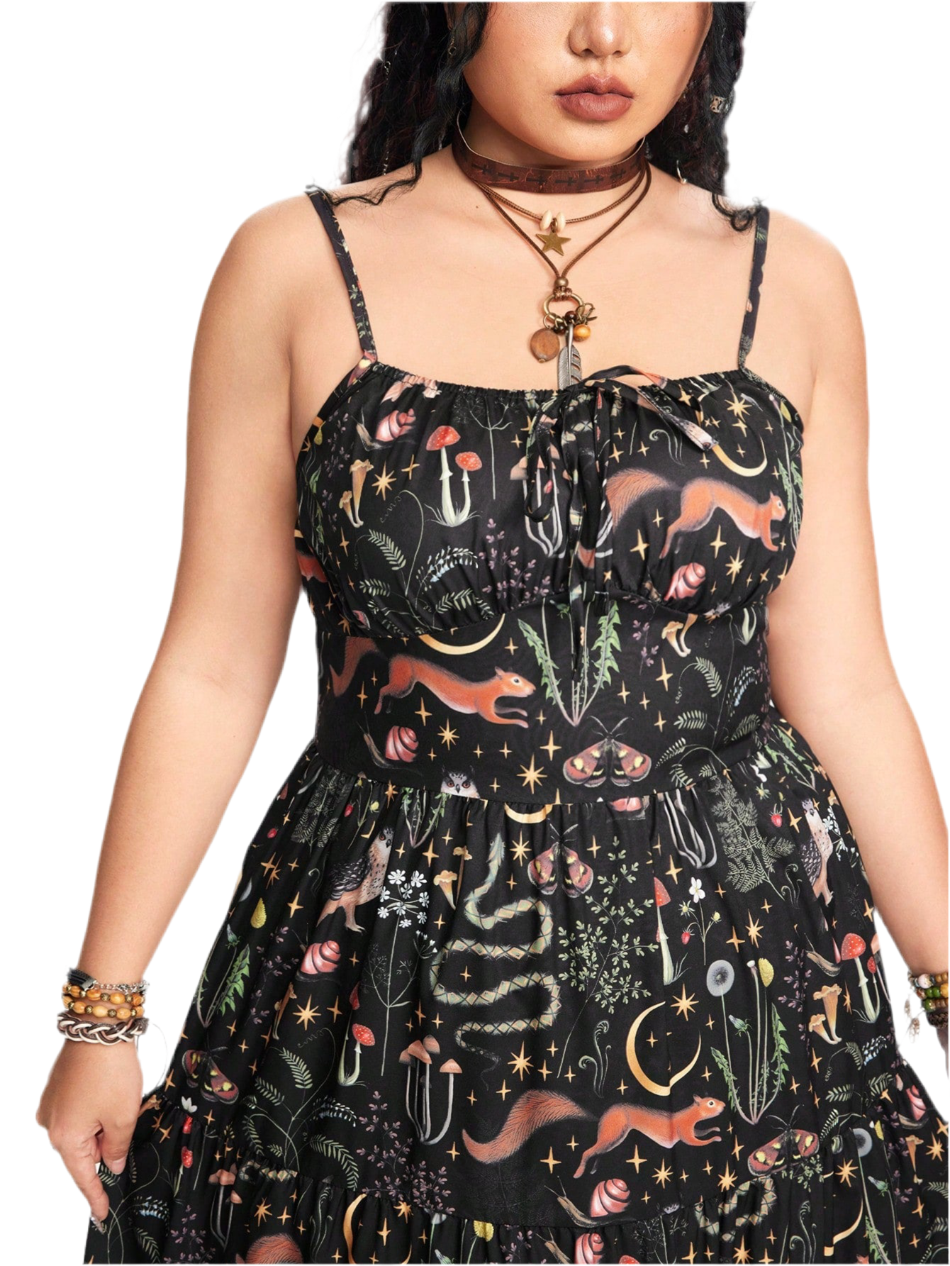 Midnight Garden Botanical A-Line