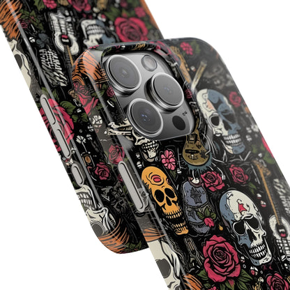 Funda para teléfono Pink Rock N Rose