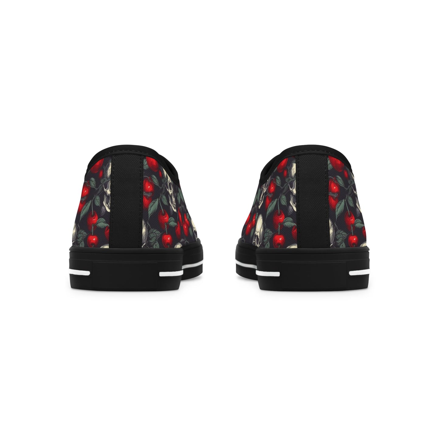 Cherries & Chains Women's Low Top Sneakers